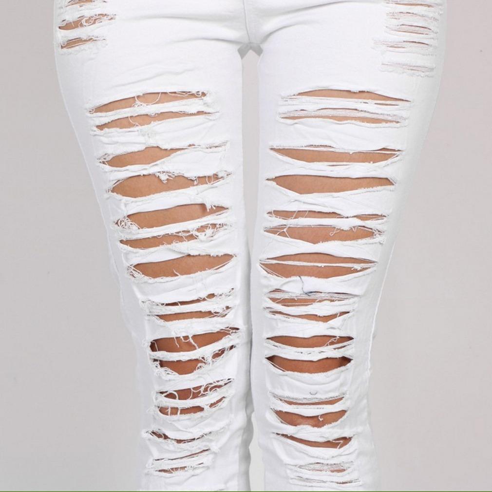 Jeans Slim Ripped Sexy Girls Trousers - shopwomanstore