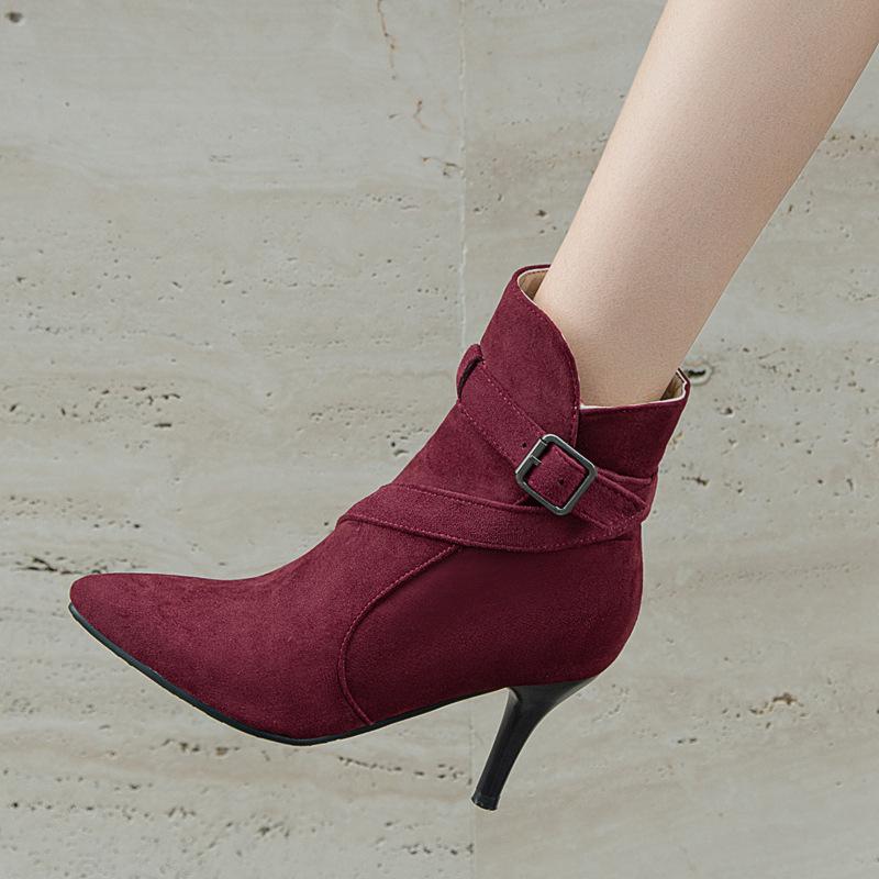 Women  High Boots Thin High Heel Round Toe - shopwomanstore