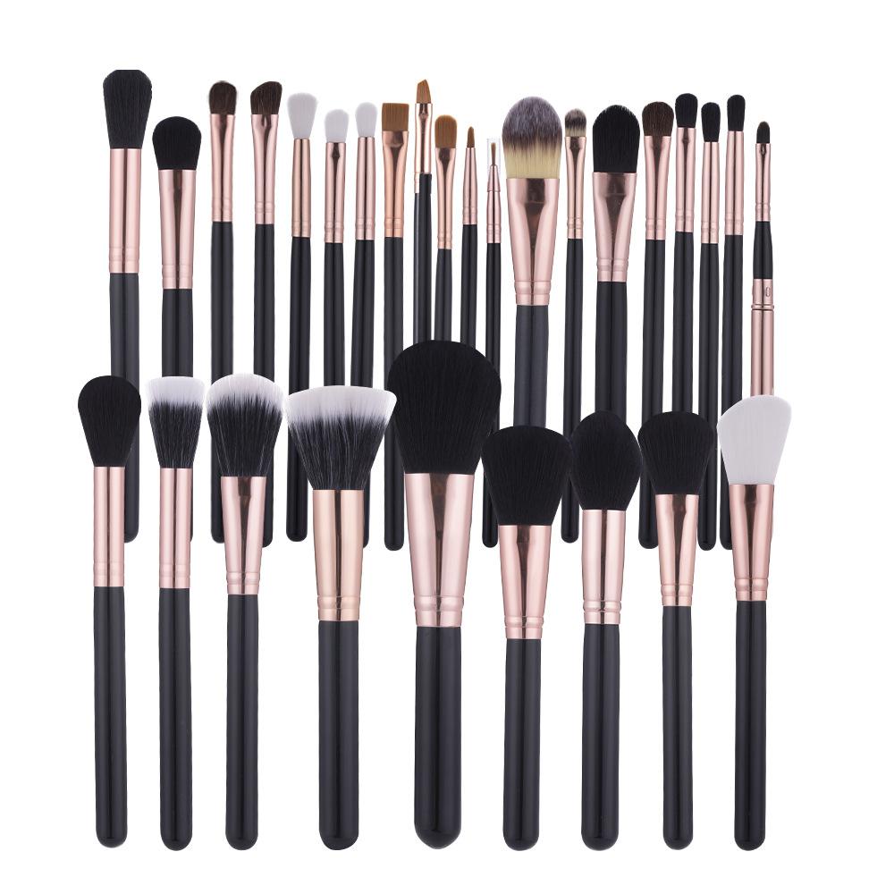 Professional Makeup Brush Set Luxury Tool Kit with PU Bag Powder Eye - shopwomanstore