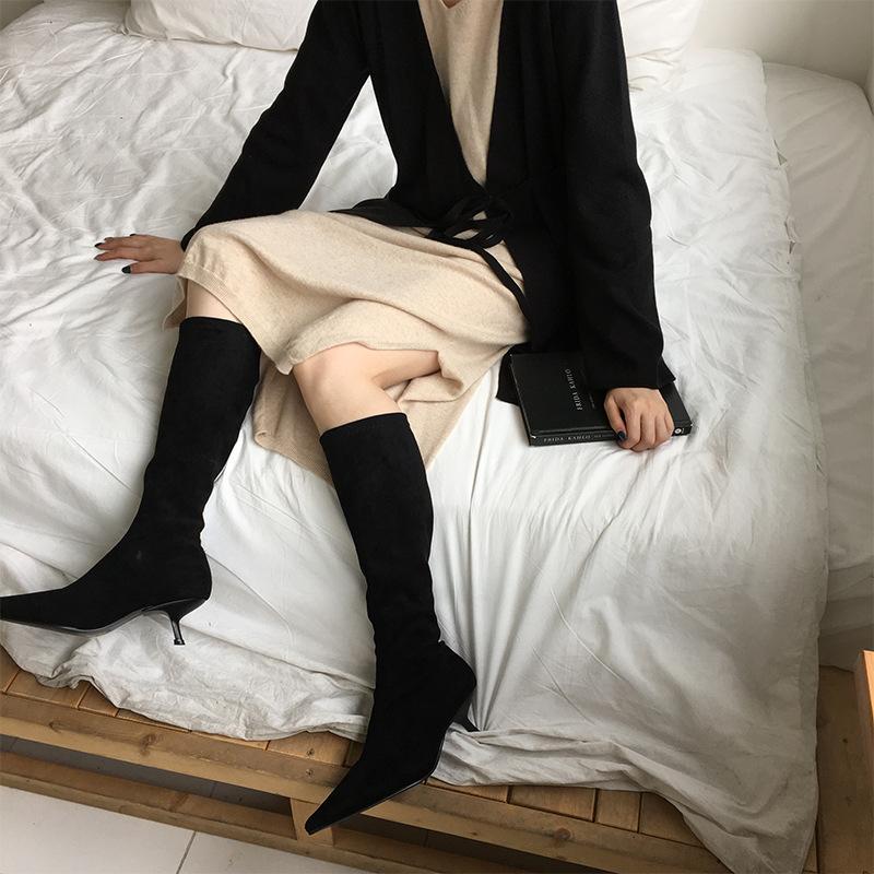 Heel Ankle Boots for Women Pointed Toe Winter Shoes - shopwomanstore