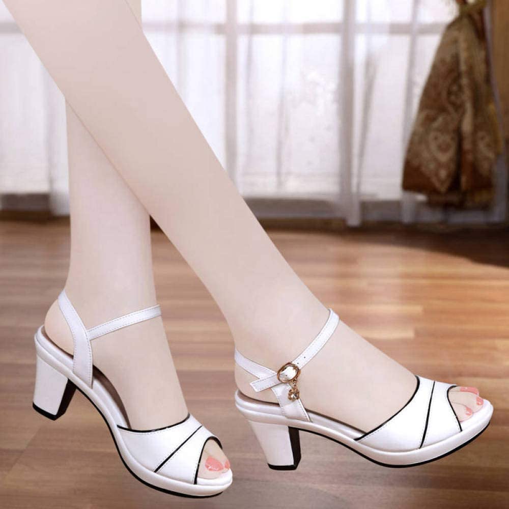 Retro Peep Toe Buckle Strap Wedge Sandals - shopwomanstore