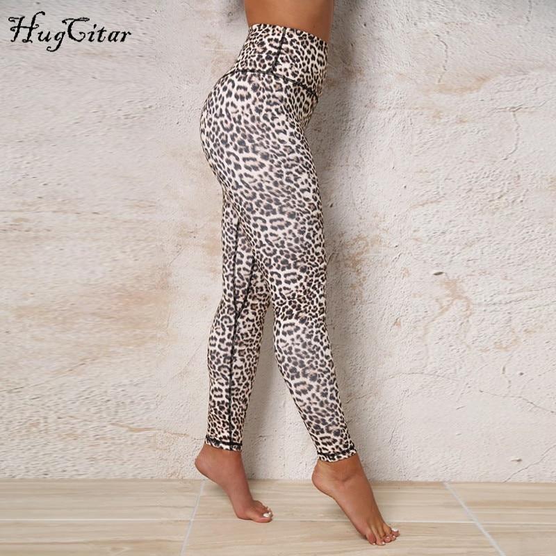 Hugcitar high waist leopard Sexy Push Up Leggings - shopwomanstore