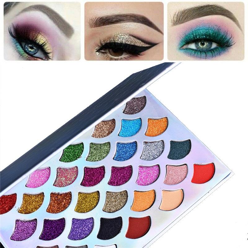 Glitter Eye Shadow Palette  - shopwomanstore